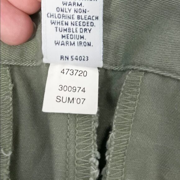 Gap Factory Olive Green Drawstring Shorts Size 12 - Picture 3 of 5